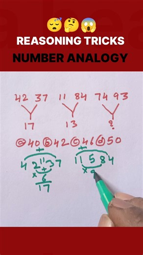 Vedic maths / Number Analogy tricks / Number Analogy problems #maths #math #numberanalogy#reasoning