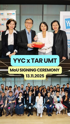 From Pioneer Roots to Future Leaders — YYC x TAR UMT 🤝 Few weeks ago, we welcomed TAR UMT President Prof. Dato’ Indera Ir. Dr. Lee Sze Wei and the university’s leadership to YYC for our MoU signing — a truly meaningful moment for us. YYC has hired hundreds of TARCians over the years, many who grew with us. One shining example is Eve Tan — she joined as a fresh grad 15 years ago and is now our Director & Head of Tax Advisory. Her journey is exactly why we believe in nurturing talent. ✨ This part