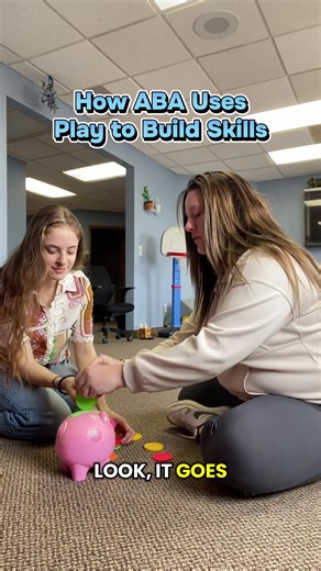 “How does play help build skills?” Is a questions a lot of you might have! Notice, though, how a skilled Behavior Technician can utilize something a client is playing with to teach safe play, color identification, and even fine motor skills! #autism #asd #abatherapy #abaclinic