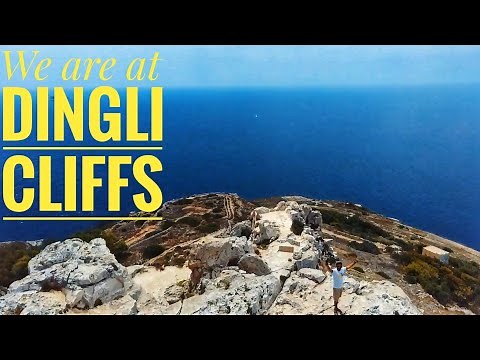 Dingli Cliffs | Drone view of Stunning Cliffs in Malta | Facing Mediterranean Sea