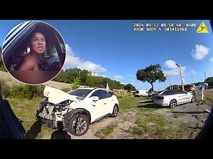 Woman Strips Naked After Causing Brutal Multi-Car Crash