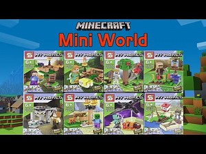 Lego Minecraft: 8 Sets in 1 to Mini World Unbox & Build SY6188 My World | Unofficial Lego