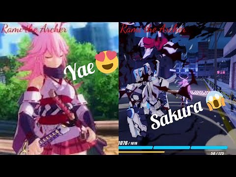 Honkai Impact 3rd - Yae Sakura gameplay build and combo and expansion summon