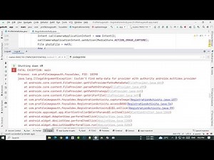 fix Illegal ArgumentException Couldn't find meta-data for provider with authority androidx multidex