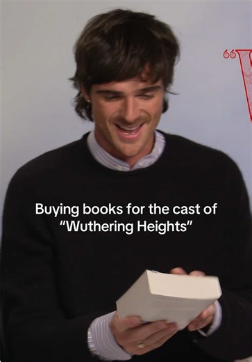 I bought personalised book recommendations for each of the “Wuthering Heights” cast members I interviewed for my podcast — Jacob Elordi, Margot Robbie, and Alison Oliver. Here’s what happened when I gave them their books 📚 I think they went down pretty well…? Listen to the full episode of the Inklings Book Club podcast now!!!