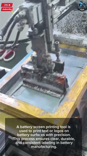 Battery Screen Tool for Precision Label Printing#tool