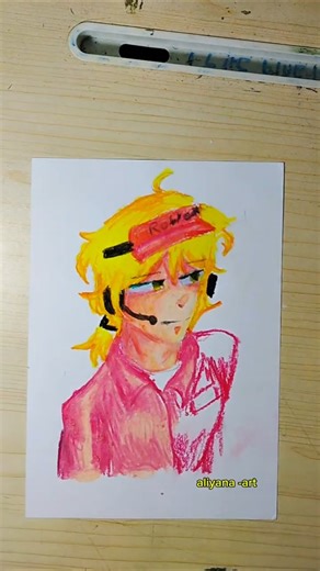 coloring Elliot Forsaken Fanart 🎧✨ | Speed Drawing Anime Aesthetic #Shorts #drawing #art