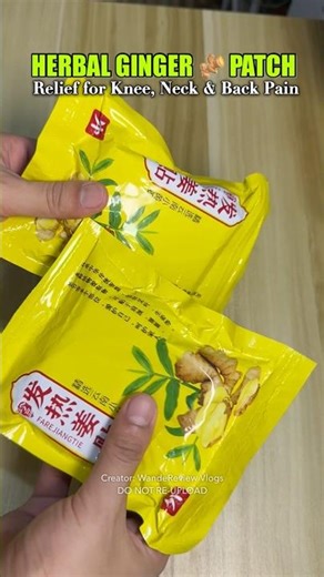 BUY 1 TAKE 2 Ginger Patch! Instant Relief for Knee, Neck & Back Pain 🌿🔥#ShopeeTagToWin