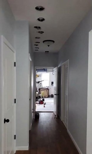 Running Wires Through Drywall Ceiling The Hard Way #electrician #tips #tutorial
