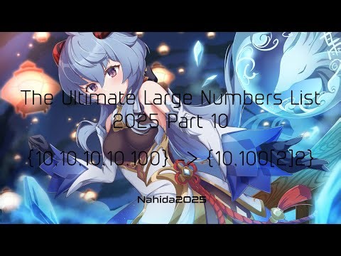 The Ultimate Large Numbers List 2025 - Part 10