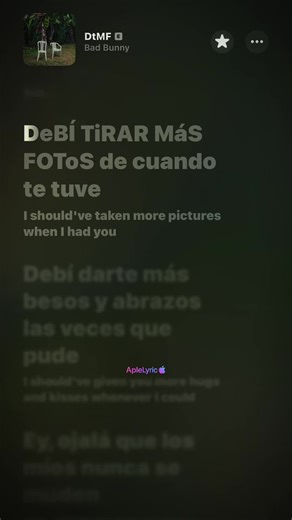 Here is the automatic translation of TDMF by Apple Music #badbunny #dtmf #aplelyric #fyp #viral