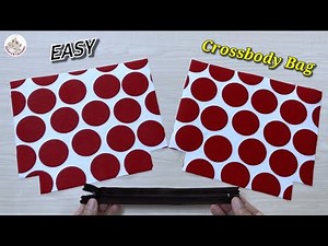 So Easy 😍Diy Crossbody Bag with Zipper | Cloth Bag Tutorial | Diy Sling Bag | Shoulder Bag