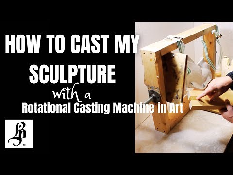 HOW TO CAST MY SCULPTURE Rotational Casting Machine in Art BUBBLE FREE