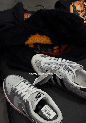 Sparkly Adidas Sambas for a Stylish Look