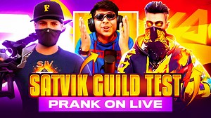 SATVIK GUILD TEST PRANK ON LIVE | Rex Gaming