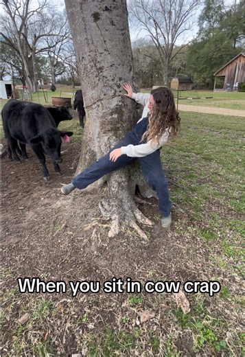 Emphasis on NOT MY OWN!! 😂 it was cow crap #fyp #farmlife