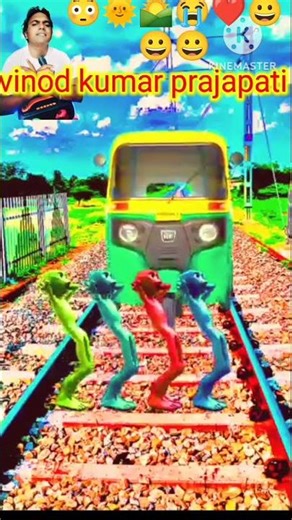 train vs cartoon vfx