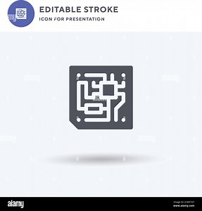 Cpu icon vector, filled flat sign, solid pictogram isolated on white, logo illustration. Cpu icon for presentation Stock Vector Image & Art - Alamy