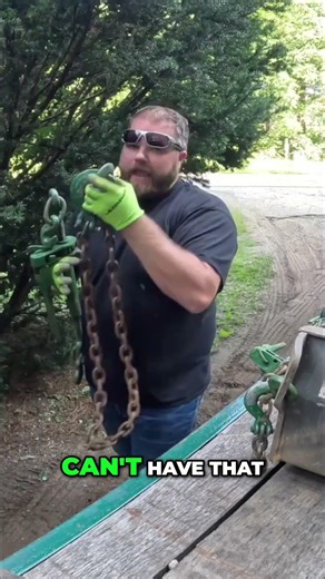 Chain Police! How to Secure Loads LEGALLY on Heavy Equipment #shorts