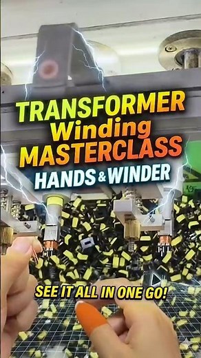 How It’s Made: Fully Automatic Transformer Bobbin Winding & Wire Hooking