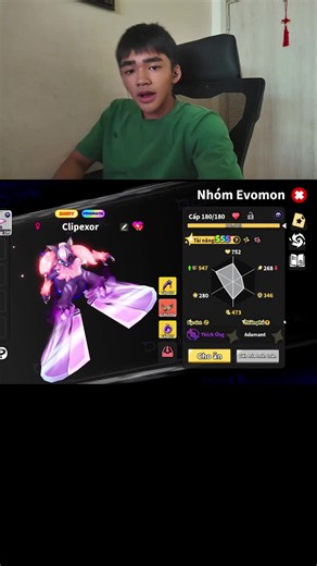 Build Clipexor đúng cách trong Evomon#xuhuong #roblox #chusam