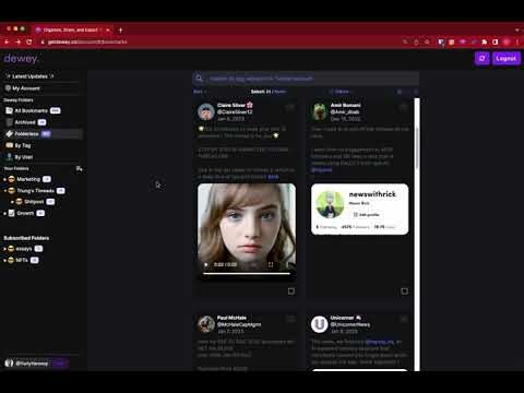 How to Save Twitter Videos, Images, and Gifs using dewey.