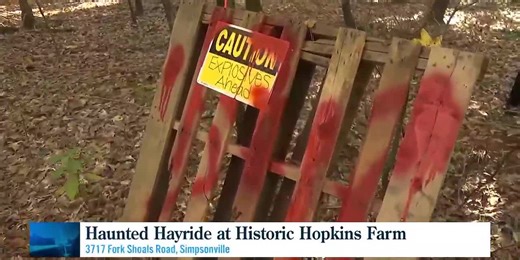 Inaugural haunted hayride at Hopkins Farm