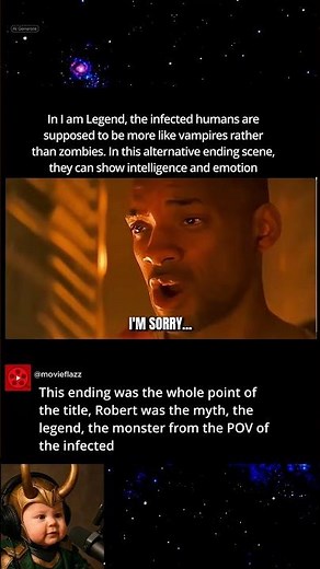 The monsters in I am Legend (2007) are zombies