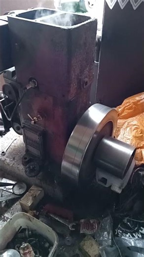 1950 Lister D stationary engine running after timing adjustment