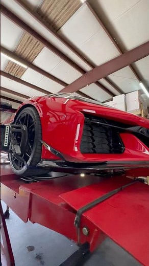 C8 Z06 Track Alignment On Our In-Ground Hunter Alignment Rack #c8z06 #corvette #corvettec8
