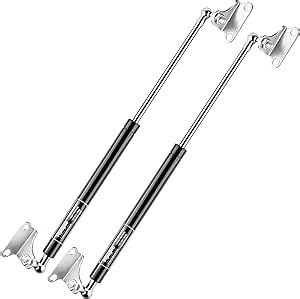 Vepagoo 28 Inch Gas Struts 250Lb/1112N Shock with Mounting Brackets, Lift Supports for RV Bed Storage Truck Bed Cover Basement Travel Trailer Heavy Duty Lid Springs (Fit 235lb-265lb Lid), 2pcs (1pair)