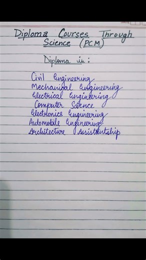 Diplomatic courses through science (PCM). #explore #trending #courses