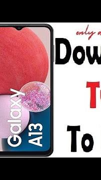 Twrp To Root Samsung Galaxy A13 SM-A135f Mobile