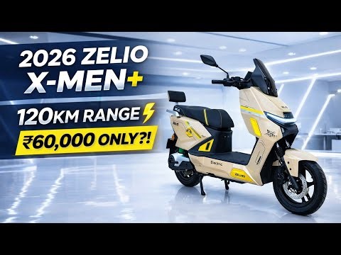 2026 Zelio X-Men+ Electric Scooter – 120KM Range, Price ₹60,000 & Full Review