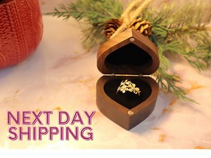 Personalized Heart Shaped Ring Box, Engraved Engagement Ring Box, Customized Jewelry Box, Ring Bearer Box, Jewelry Box, Promise Ring Box - Etsy