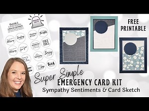 Emergency Card Sympathy Kit FREE PRINTABLE