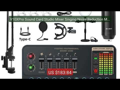 V10XPro Sound Card Studio Mixer Singing Noise Reduction Microp... — Best Buy 2026 | Great Quality!