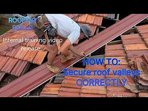 How to secure roof valleys correctly