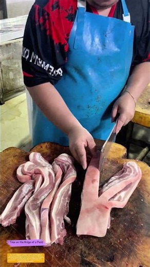 Carving with Confidence: How a Butcher’s Knife Turns Pork Belly into Precision Cuts