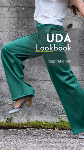 Claudia Holtgrefe | Ki-ba-doo® | Schnittmuster on Instagram: "- 🇩🇪 🇬🇧 Uda zeigt ziemlich gut, wie Jogginghose 2026 funktioniert: nicht als Sofalook, sondern als Outfit. Weites Bein, klare Linien und die Pintuck-Naht sorgen für einen klaren Look – und genau das macht sie so alltagstauglich. Im Reel erklären wir den Schnitt und haben einige Outfitideen auf einen Blick – von clean casual bis city style. 🇬🇧 Uda demonstrates perfectly how joggers work in 2026: not as loungewear, but as an outfi