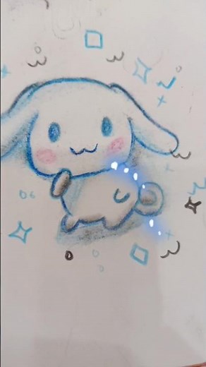 💙 Cinnamoroll Drawing 🩵 | Easy Cute Kawaii Art Tutorial ✨ #shorts