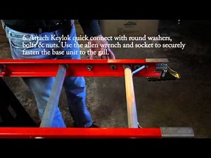 Levelok Quick Connect Ladder Leveler Installation on Louisville FE3200 Extension Ladder