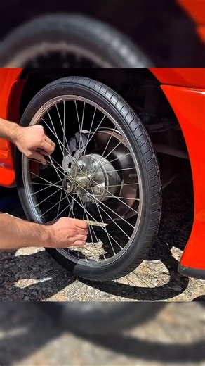 What Happens If a Car Gets Bicycle Wheels? #shorts