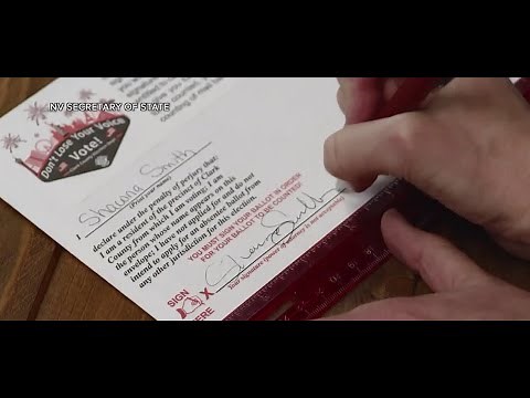 Signature verification guide for mail-in ballots