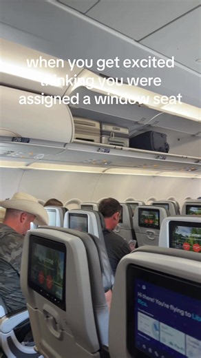 When You Think You’ve Been Assigned a Window Seat — Short Flight Reaction