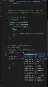 Synchronization #coding #javaee #javaprogramming #computerscience #javaisawesome #javalanguage #java