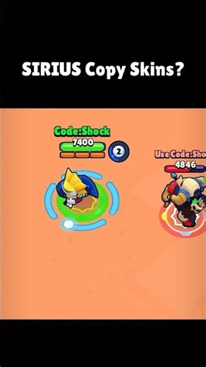 Sirius Shadow Can Copy Skins?🤔 #brawlstars #shorts