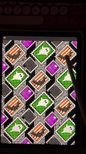 Hand-Drawn Bat Patterns Tutorial in Procreate