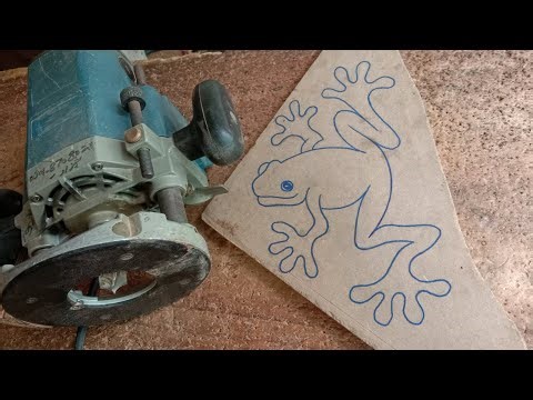 Easy Wood Carving Frog Design Tutorial With Router Machine