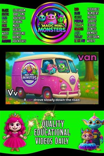 Mini Monsters A - Z Adventure | Phonics Adventure | Early Learning | Part 4 | Magic Mini Monsters